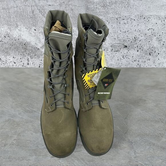 Belleville Combat Boots 650 Steel Toe Military Flight Green Gore-Tex Size 15R - Picture 14 of 16